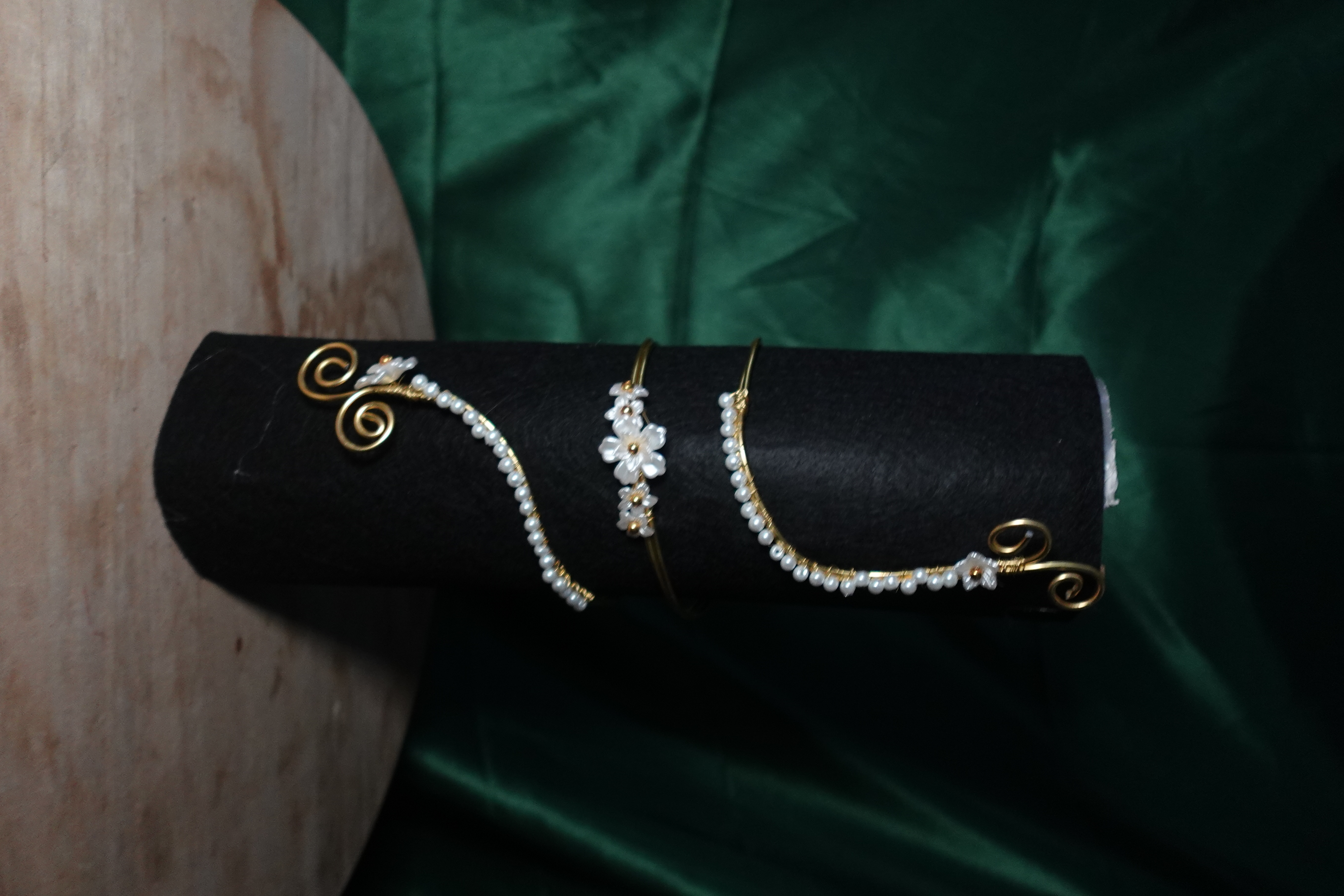 Pearl Blossom Arm Cuff